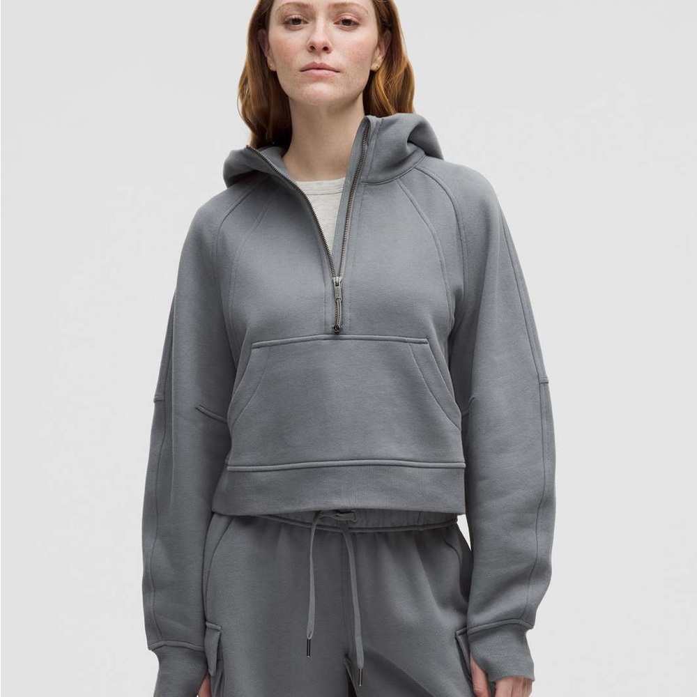 Lululemon scuba half zip XS/S solar gray